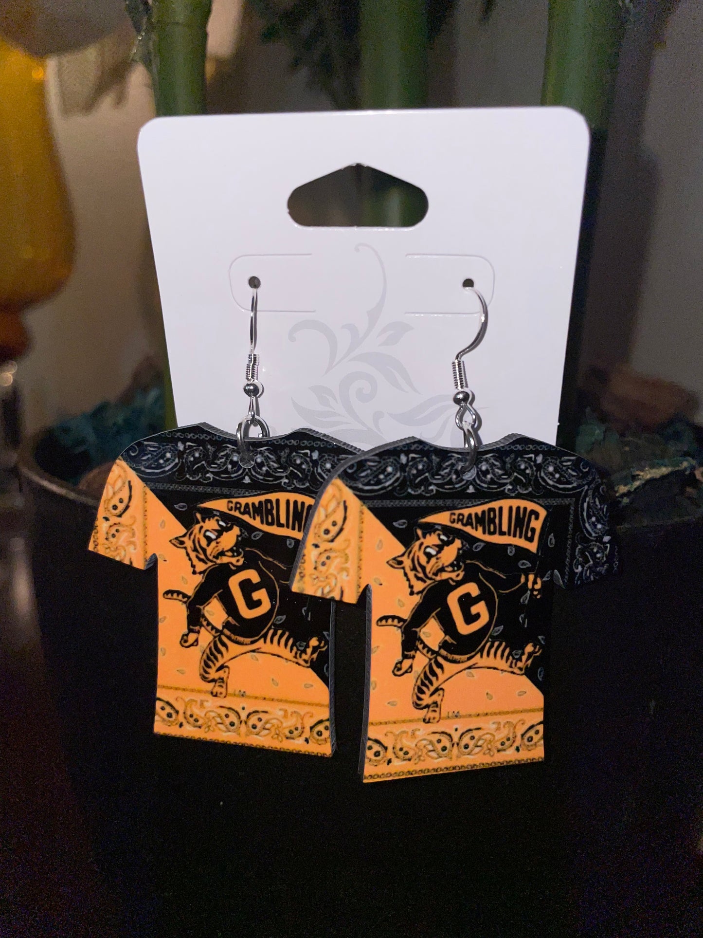 Gold/Black Sublimation Earrings